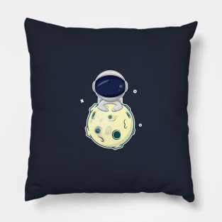 Astronaut and moon Pillow