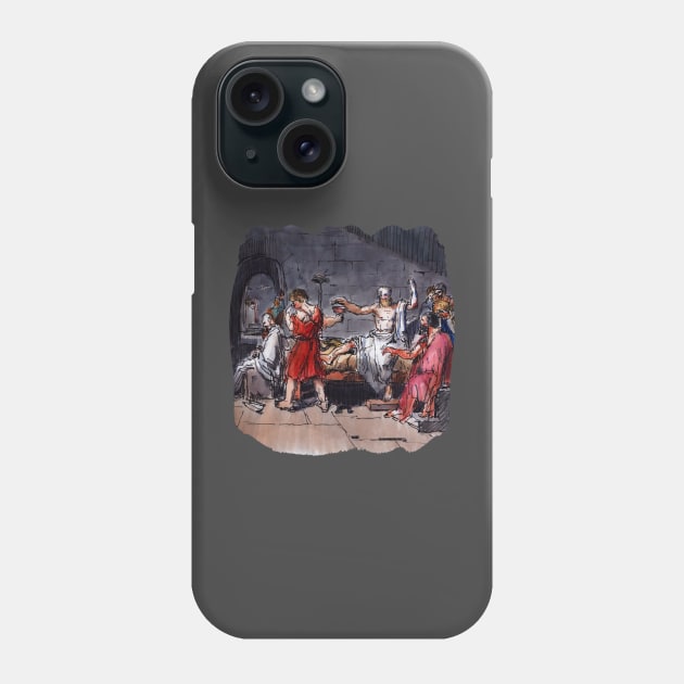 Death of Socrates Phone Case by Kenny Routt