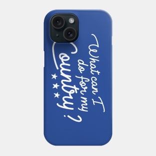 JFK Do For Your Country White Phone Case