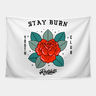 Redshit Stay Burn Tapestry