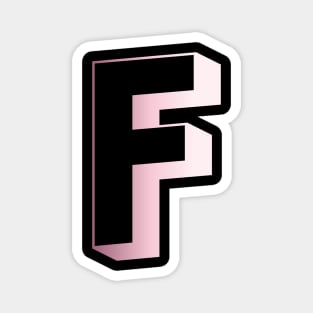 Letter F Letter Art Magnet