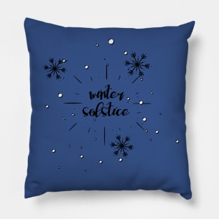 Hello Winter December 21 Winter Solstice Pillow