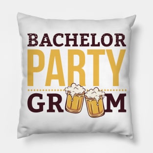 Bachelor Party Groom Pillow