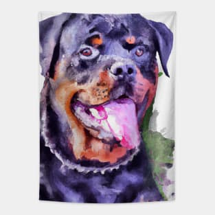 Rottweiler Watercolor - Gift For Dog Lovers Tapestry