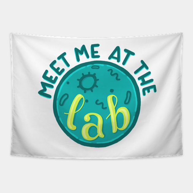 Meet me at the lab Tapestry by whatafabday