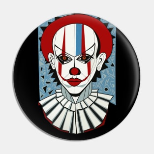 Portrait of Clown 4 Pin