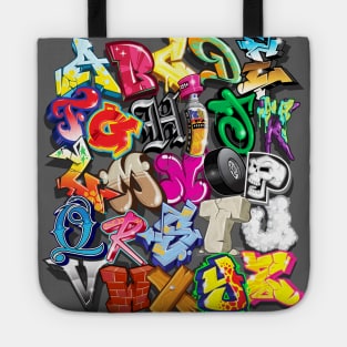 Pac One Graffiti Alphabet Tote