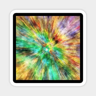 Watercolor Starburst Tie Dye Magnet