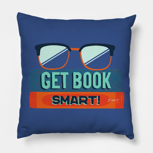 Book Smart Pillow by LibrosBOOKtique