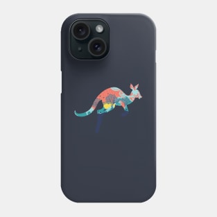 Landscape with kangaroo Phone Case