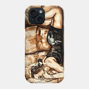 Smoking on the couch Phone Case