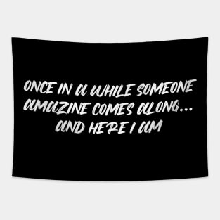 Once in awhile someone amazing comes along and here i am T-shirt Gift Tapestry