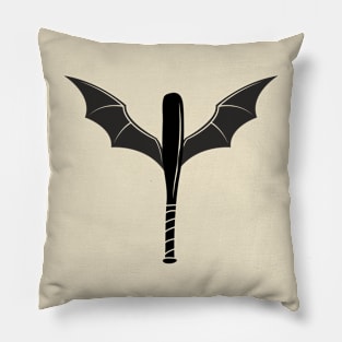 Baseball bat- get it? It's a baseball bat with bat wings... Pillow