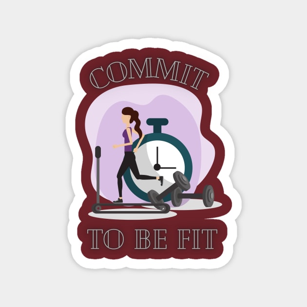 Commit to be fit Magnet by Sam's Essentials Hub