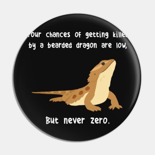 Never Zero Bearded Dragon Pin