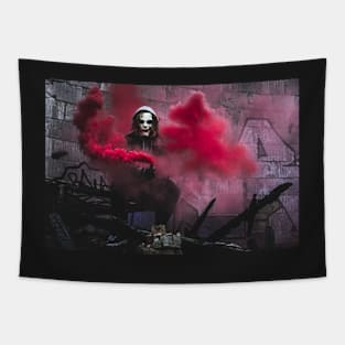 Halloween zombie party Tapestry