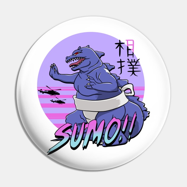 Sumo Monster Pin by Summerdsgn