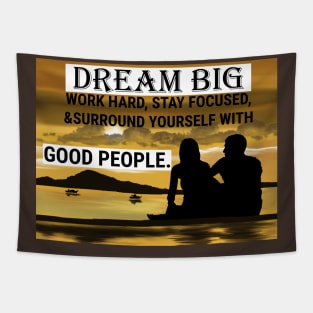 Work Hard Dream Big Tapestry