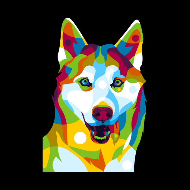 Siberian Dog by wpaprint