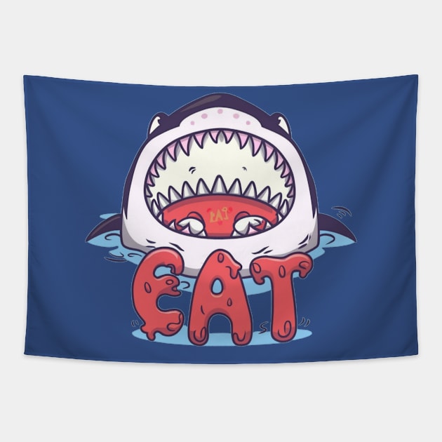 Eat Tapestry by Ridzdesign