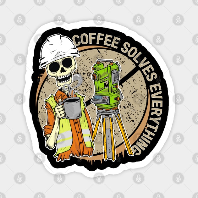 coffee solves everything Magnet by AZMTH CLOTHING