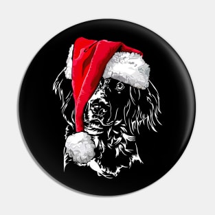 Small Munsterlander Santa Christmas dog mom Pin