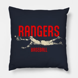 Rangers Vintage Catch Pillow