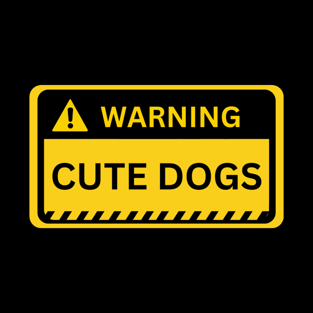 cute dog-yellow warning sign! by NiksDesign