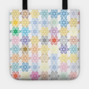 Colorful Shape Pattern Art Print Pattern Design Tote