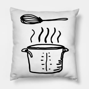 Retro Pot of Soup Pillow