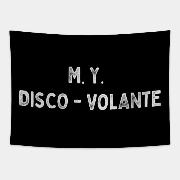 Disco Volante Tapestry by fatbastardshirts