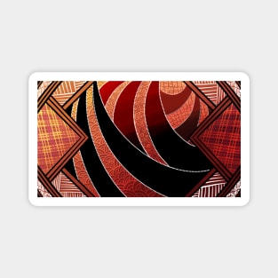 Aboriginal linework Magnet