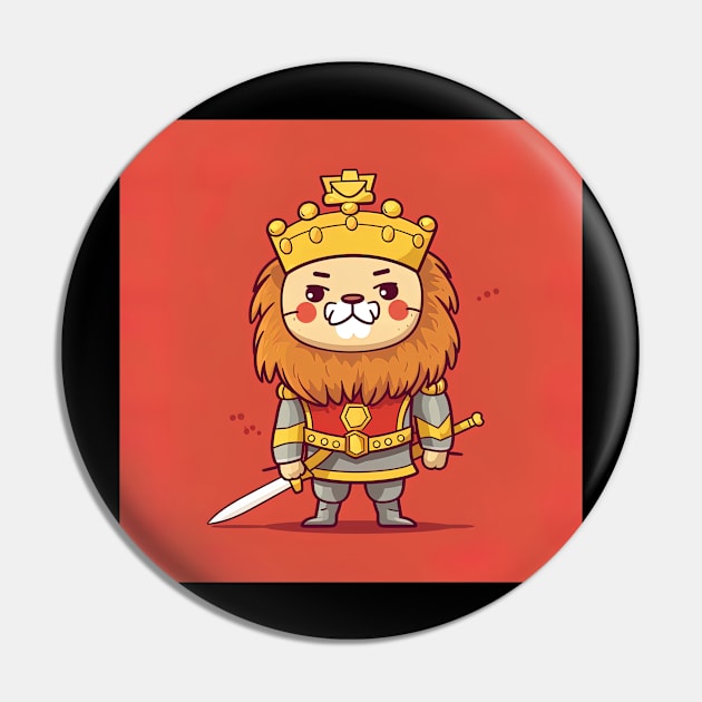 King Richard the Lionheart Pin by ComicsFactory