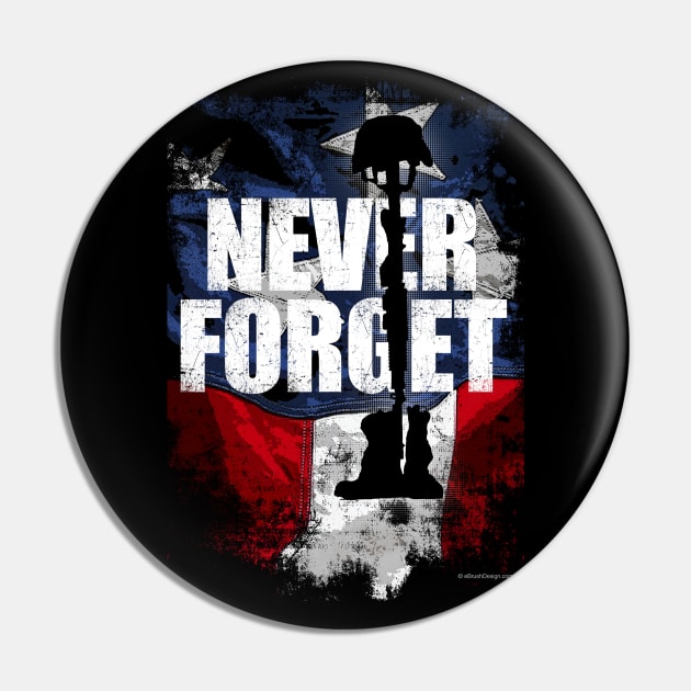 Never Forget Pin by eBrushDesign