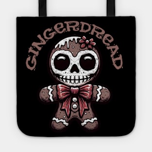 Creepy Christmas Gingerbread Man Tote