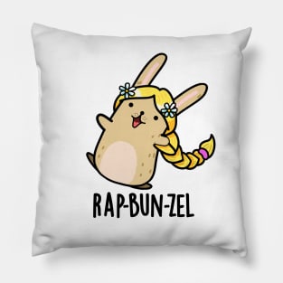 Rap-bun-zel Funny Bunny Pun Pillow