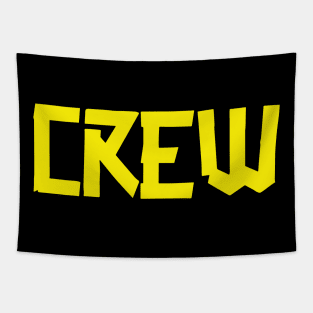 2 sides print- can't fix attitudes- CREW Small Gaffer Yellow Tapestry