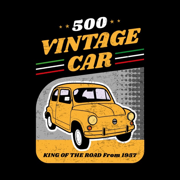 500 Vintage Car made In italy by TEEWEB