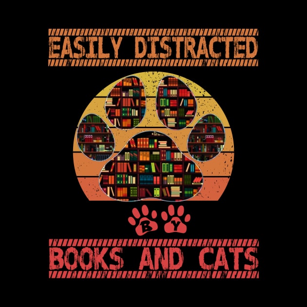 Easily distracted by cats and books by FatTize