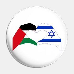 We Heart Palestine & Israel Patriot Series Pin