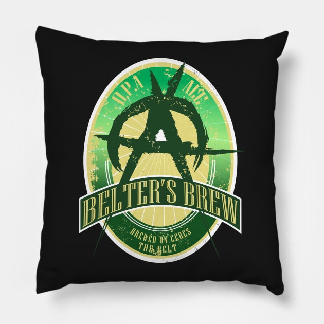 BELTER'S BREW O.P.A. ALE Pillow by KARMADESIGNER T-SHIRT SHOP