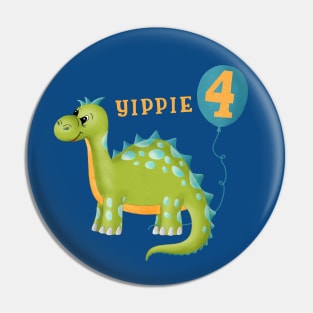 Dinosaur birthday for 4 year old kids Pin