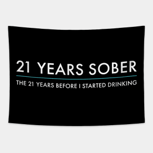 21 Years Sober Tapestry