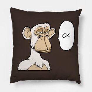 bored punch ape Pillow