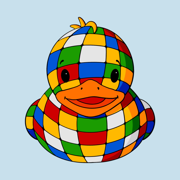 Disover Rubik's Cube Rubber Duck - Rubiks Cube - T-Shirt