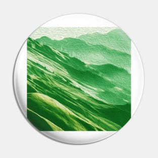 Tropical Green Mountains Oil Effects 1 Pin