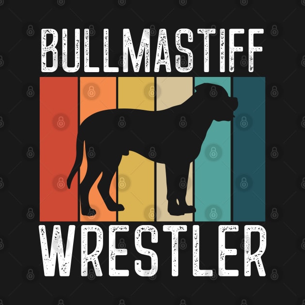 Funny Bullmastiff Gift Bullmastiff Wrestler Cool Dog Tee by InnerMagic