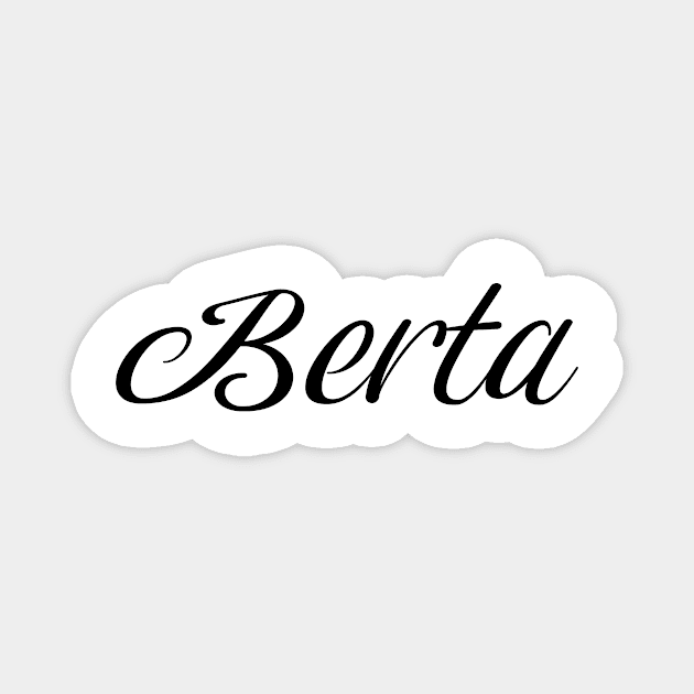 Name Berta Magnet by gulden