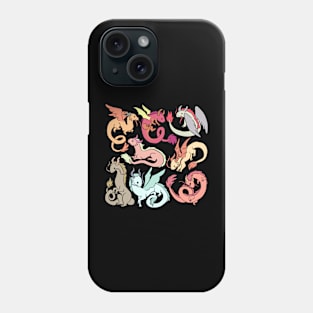 Cute cartoon dragons Phone Case