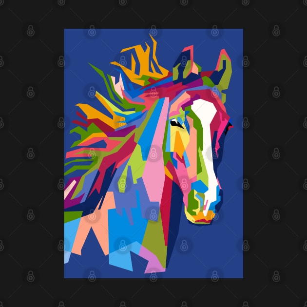 Abstract Geometric Horse in WPAP by smd90